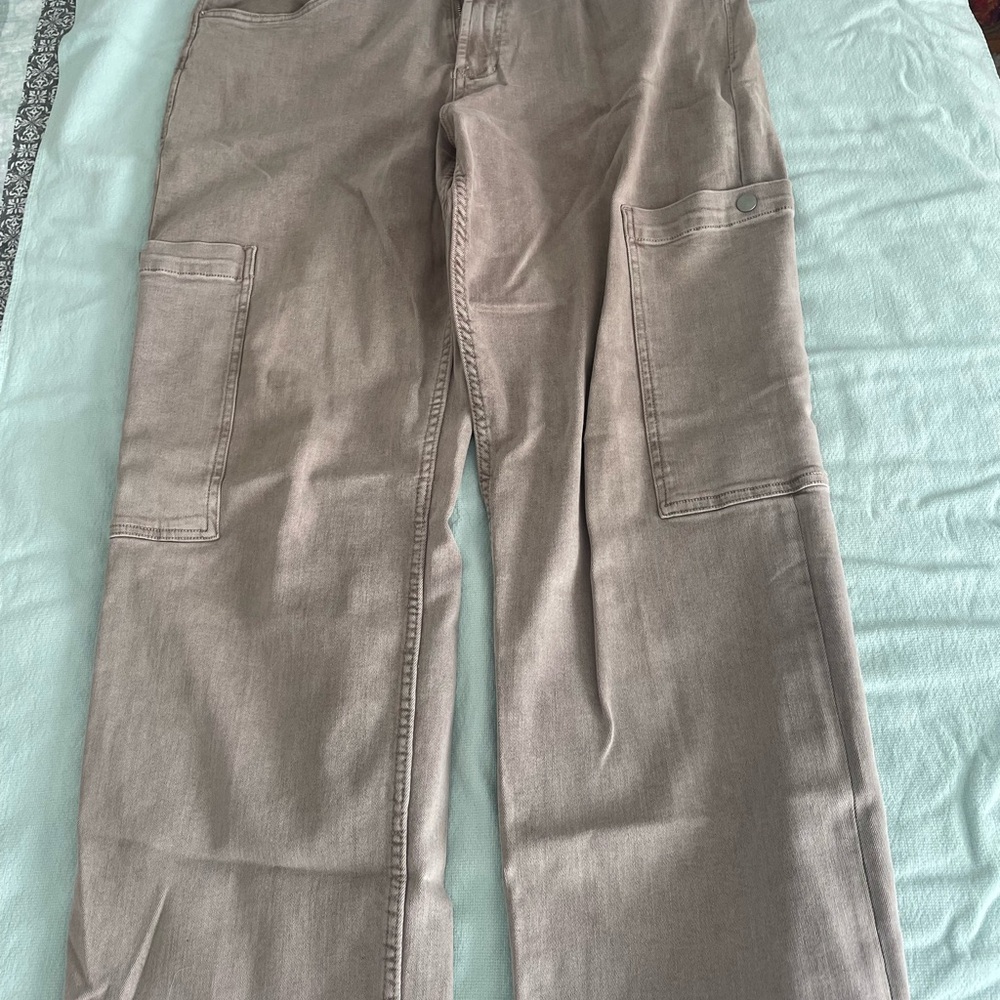 Dear John Women's Tan wide leg Jeans